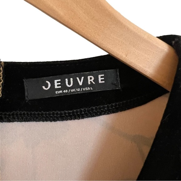 70s Boho Vibes Velour Bell Sleeve Floral Dress Size Large - Picture 7 of 9